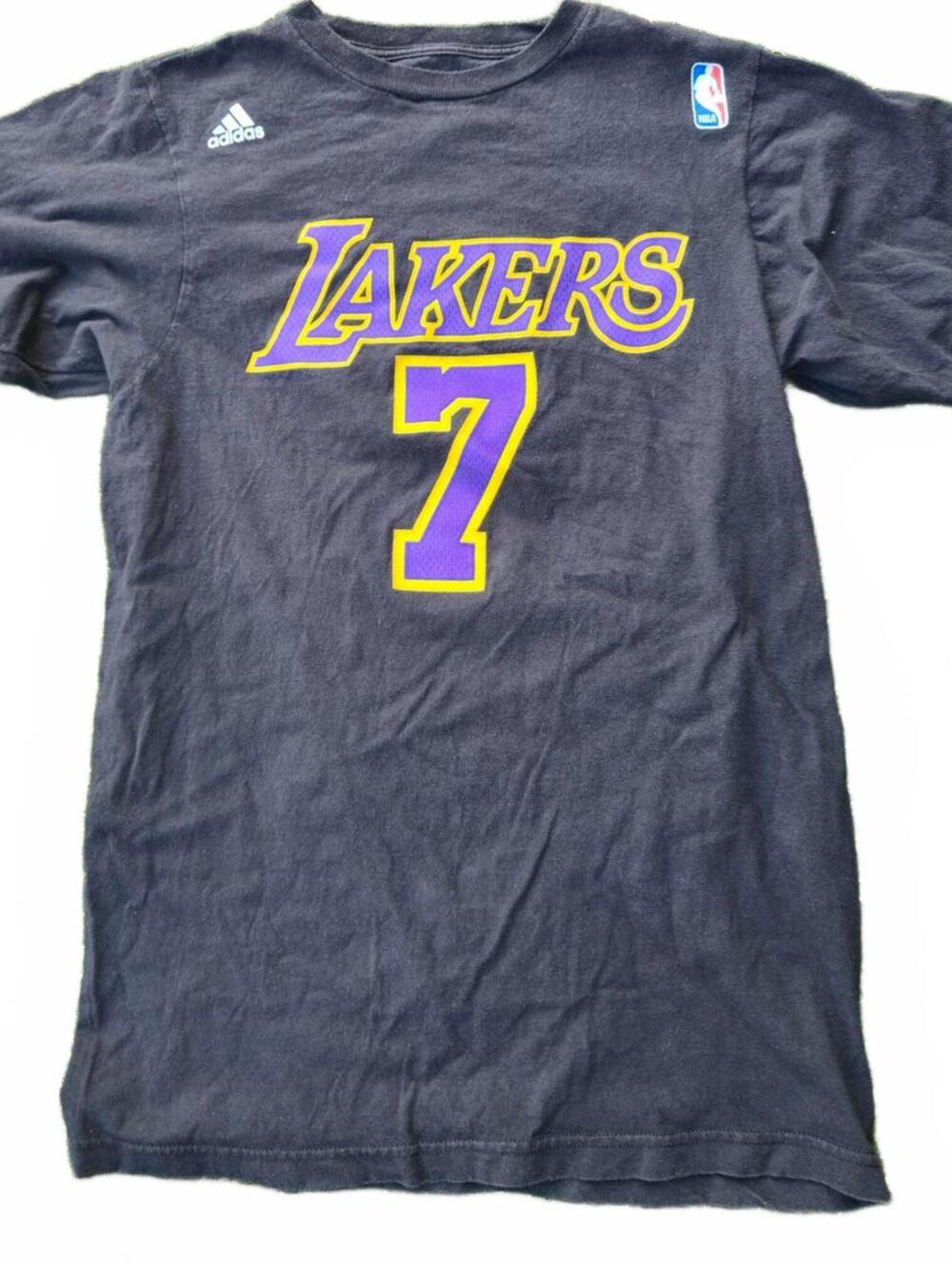 RAMON SESSIONS #7 Adidas Los Angeles Lakers NBA Jersey #7 T Shirt Mens Sz Small